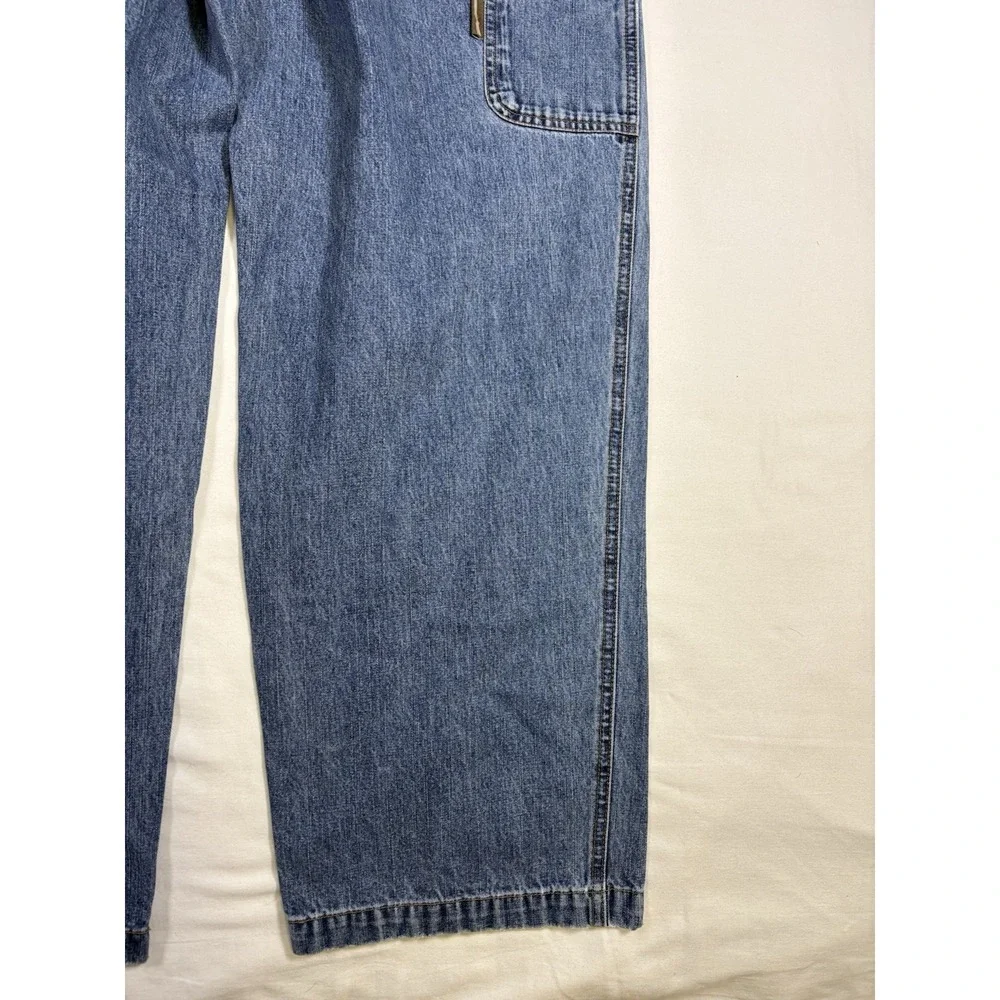 Columbia River Lodge Men 36x30 Blue Utility Cargo Painter Jeans Workwear HM8030